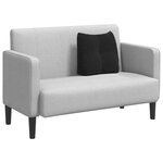 vidaXL Coussin de Dos Noir 45 x 24 x 50 cm Velours