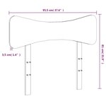 vidaXL Tête de lit blanc 90 cm bois massif de pin