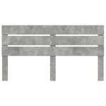 vidaXL Tête de lit Gris béton 200 cm Bois d'ingénierie