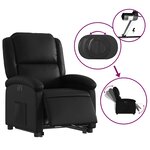 vidaXL Fauteuil inclinable électrique noir similicuir