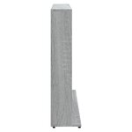 vidaXL Armoire à CD Sonoma gris 102x23x89 5 cm Bois d'ingénierie