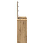 vidaXL Table de Toilette Marron 102 x 33 x 135 cm Bois d'ingénierie