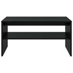 vidaXL Table basse Chêne noir 80 x 50 x 40 cm Bois d'ingénierie