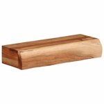 vidaXL Étagères murales 2 Pièces 40x17x8 cm bois massif d'acacia