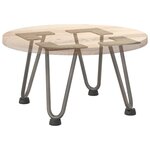 vidaXL Pieds en épingle à cheveux pour table basse 4 pièces Acier naturel 20 cm Acier massif