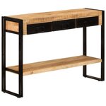 vidaXL Table console 110x30x76 cm Bois de manguier solide