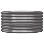 vidaXL Jardinière Acier galvanisé 80x80x36 cm Anthracite