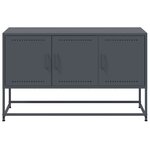 vidaXL Meuble TV anthracite 100 5x39x60 5 cm acier