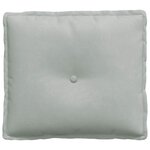 vidaXL Coussin de Dos Gris clair 50 x 45 cm Tissu en velours côtelé