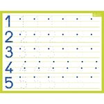 Ardoise rigide effaçable à sec 'Chiffres' 21 x 26 5 cm BOUCHUT