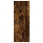 vidaXL Buffet haut Chêne fumé 34 5x34x180 cm Bois d'ingénierie