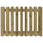 vidaXL Lit surélevé de jardin design de clôture bois de pin imprégné