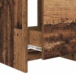 vidaXL Meuble de salle de bain avec évier Bois ancien