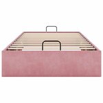vidaXL Cadre de lit ottoman sans matelas rose 90x200 cm velours