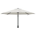vidaXL Parasol Mural avec LEDs Sable 248 cm