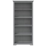 vidaXL Bibliothèque BODO gris 82x40x173 cm bois pin massif 5 niveaux