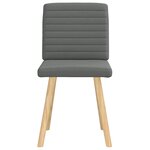 vidaXL Chaises à manger lot de 2 gris foncé tissu