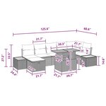 vidaXL Ensemble de canapé de jardin avec coussin 8 Pièces Noir polyrotin