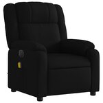 vidaXL Fauteuil de massage inclinable électrique Noir Tissu