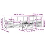 vidaXL Ensemble de canapés d'extérieur 7 pc Blanc et gris clair