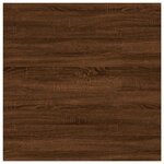 vidaXL Étagères murales 4 Pièces chêne marron 40x50x1 5cm bois ingénierie