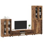 vidaXL Ensemble meuble TV FLORIN Bois ancien Bois d'ingénierie
