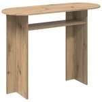 vidaXL Table console avec stockage Chêne artisanal 100 x 39 5 x 75 cm