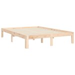 vidaXL Cadre de lit avec tête de lit 120x200 cm bois massif