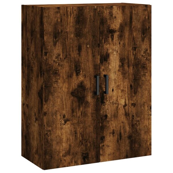 vidaXL Armoire murale chêne fumé 69 5x34x90 cm