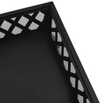 vidaXL Foyer avec tisonnier 50 cm XXL acier