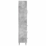 vidaXL Ensemble de Meubles 2 Pièces Gris béton 33 x 34 5 x 90 cm