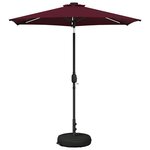 vidaXL Parasol de jardin avec lumières LED et base 230 x 230 cm