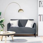 vidaXL Canapé causeuse gris foncé 109 cm velours