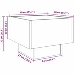 vidaXL Armoire de rangement Bois ancien 40 x 40 x 30 cm