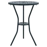 vidaXL Ensemble bistro de jardin 3 Pièces Vert Aluminium