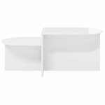 vidaXL Table basse Blanc brillant 100 x 50 x 40 cm Bois d'ingénierie