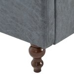 vidaXL Fauteuil gris tissu