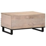 vidaXL Table basse 80x55x40 cm bois de manguier massif