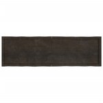 vidaXL Dessus de table bois massif traité bordure assortie