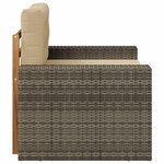 vidaXL Sofa de milieu extérieur Bois d'Acacia Massif Naturel