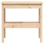 vidaXL Table console 80x40x75 cm Bois massif de pin
