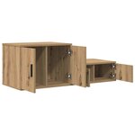 vidaXL Armoire de rangement 2 Pièces Chêne artisanal 108 x 41 x 40 cm