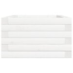vidaXL Jardinière blanc 70x40x23 cm bois de pin massif