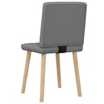 vidaXL Chaises à manger lot de 2 gris foncé tissu
