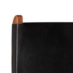 vidaXL Chaise de relaxation pliable Noir Cuir véritable