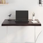 vidaXL Dessus de table bois massif traité bordure assortie