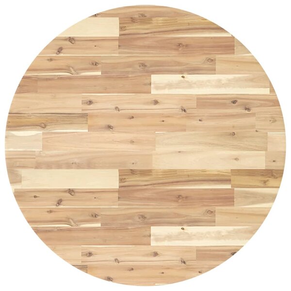 vidaXL Dessus de table rond Ø80x4 cm bois massif d'acacia