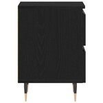 vidaXL Cabinet de chevet Chêne noir 40 x 35 x 50 cm Bois d'ingénierie