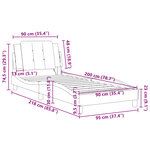 vidaXL Cadre de lit sans matelas marron 90x200 cm similicuir