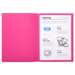 Paquet de 100 chemises Foldyne 180 Fuchsia EXACOMPTA